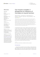 Gut-muscle crosstalk. A perspective on influence of microbes on muscle function