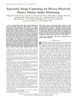 Egocentric Image Captioning for Privacy-Preserved Passive Dietary Intake Monitoring