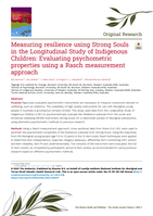 Measuring resilience using Strong Souls in the Longitudinal Study of Indigenous Children: Evaluating psychometric properties using a Rasch measurement approach