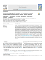 Machine learning to predict genotypes and genotype-environment interaction associated with complex traits for genomic selection