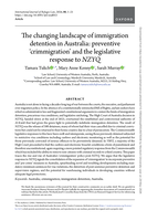 The changing landscape of immigration detention in Australia: preventive ‘crimmigration’ and the legislative response to NZYQ