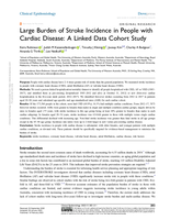 Large burden of stroke incidence in people with cardiac disease: a linked data cohort study