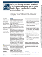 Infectious disease outcomes associated with inadequate housing and access to healthy living practices in Australia: a systematic review