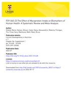 P29-040-23 The Effect of Mycoprotein Intake on Biomarkers of Human Health: A Systematic Review and Meta-Analysis