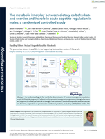 The metabolic interplay between dietary carbohydrate and exercise and its role in acute appetite regulation in males: a randomized controlled study