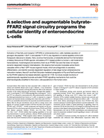 A selective and augmentable butyrate-FFAR2 signal circuitry programs the cellular identity of enteroendocrine L-cells