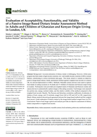 Evaluation of acceptability, functionality, and validity of a passive image-based dietary intake assessment method in adults and children of Ghanaian and Kenyan origin living in London, UK