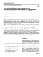 Multi-study feasibility analysis on a composite biomarker of inflammatory resilience to quantify the effects of energy restriction on low-grade inflammation in overweight and obese individuals