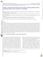 Supply- and demand-side drivers of the change in the sugar density of food purchased between 2015 and 2018 in Great Britain