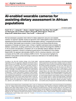 AI-enabled wearable cameras for assisting dietary assessment in African populations