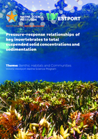 Pressure-response relationships of key invertebrates to total suspended solid concentrations and sedimentation