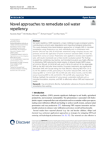 Novel approaches to remediate soil water repellency