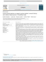 GenAI-assisted podcasts to support nursing students’ research literacy and evidence-based practice: A feasibility study