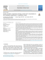 Family members’ experiences during a loved one’s resuscitation in the emergency department: A qualitative study