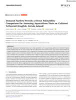 Demand Feeders Provide a Direct Palatability Comparison for Assessing Aquaculture Diets on Cultured Yellowtail Kingfish, Seriola lalandi