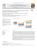 The effect of temperature on in situ β-cyclodextrin inclusion complex aggregate films at liquid-liquid interfaces