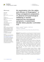 An examination into the safety and efficacy of Khapregesic®, a Khaya senegalensis preparation, on physical and psychological wellbeing in women experiencing menopausal symptoms: a randomised, double-blind, placebo-controlled trial