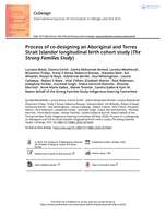 Process of co-designing an Aboriginal and Torres Strait Islander longitudinal birth cohort study (The Strong Families Study)