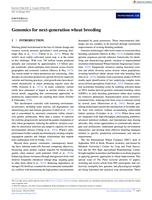 Genomics for next-generation wheat breeding
