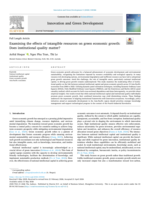 Examining the effects of intangible resources on green economic growth: Does institutional quality matter?
