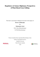 Regulatory & Science Diplomacy Perspectives of Plant-Based Gene Editing
