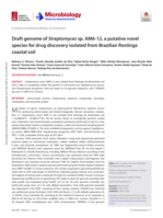 Draft genome of Streptomyces sp. AM6-12, a putative novel species for drug discovery isolated from Brazilian Restinga coastal soil