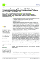 Aeromonas allosaccharophila Strain AE59-TE2 Is Highly Antagonistic towards Multidrug-Resistant Human Pathogens, What Does Its Genome Tell Us?