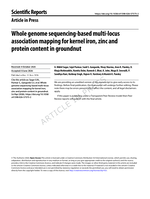 Whole genome sequencing-based multi-locus association mapping for kernel iron, zinc and protein content in groundnut