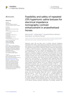 Feasibility and safety of repeated 23% hypertonic saline boluses for electrical impedance tomography contrast enhancement in anaesthetised horses