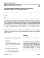 Harnessing artificial intelligence in plant breeding: innovations in digital phenotyping and breeding methodologies