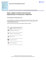 State, Capital, and the Crisis of Social Reproduction in Indonesia: A Rejoinder