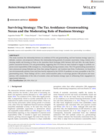 Surviving Strategy: The Tax Avoidance–Greenwashing Nexus and the Moderating Role of Business Strategy