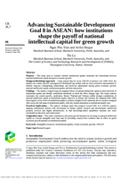 Advancing Sustainable Development Goal 8 in ASEAN: how institutions shape the payoff of national intellectual capital for green growth