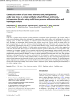 Genetic dissection of cold stress tolerance and yield potential under cold stress in nested synthetic wheat (Triticum aestivum L.) introgression libraries using multi-locus genome-wide association and haplotype analysis