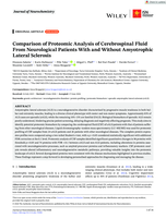 Comparison of Proteomic Analysis of Cerebrospinal Fluid From Neurological Patients With and Without Amyotrophic Lateral Sclerosis