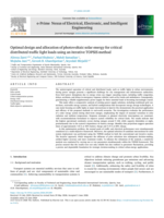Optimal design and allocation of photovoltaic solar energy for critical distributed traffic light loads using an iterative TOPSIS method