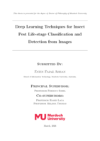 Deep Learning Techniques for Insect Pest Life-stage Classification and Detection from Images