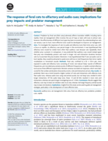 The response of feral cats to olfactory and audio cues; implications for prey impacts and predator management