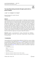 Two-layer flow during extraction through a point sink in a porous medium: Two-layer flow during extraction through a point sink