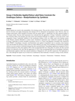 Group&nbsp;2 Herbicides Applied Below Label Rates Constrain the Ornithopus Sativus—Bradyrhizobium Sp. Symbiosis