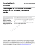 Developing a PESTLE based model to review the energy transition accelerator parameters in Australia