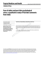 Fear of rabies and post-bite psychological stress: a qualitative study of YouTube comments from India Tropical Medicine and Health