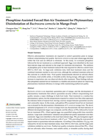 Phosphine-Assisted Forced Hot-Air Treatment for Phytosanitary Disinfestation of Bactrocera correcta in Mango Fruit
