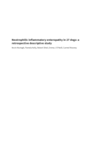 Neutrophilic inflammatory enteropathy in 27 dogs: a retrospective descriptive study