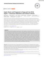 Septic Shock and Prognosis in Dogs and Cats With Sepsis-Consensus Definition and Clinical Criteria