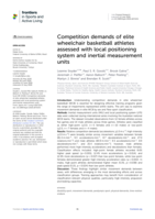 Competition demands of elite wheelchair basketball athletes assessed with local positioning system and inertial measurement units