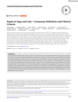 Sepsis in Dogs and Cats-Consensus Definition and Clinical Criteria