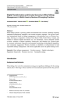 Digital Transformation and Circular Economy in Mine Tailings Management: A Multi-Country Review of Emerging Practices