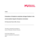 Evaluation of rhizobia to maximise nitrogen fixation in the annual pasture legume Scorpiurus muricatus