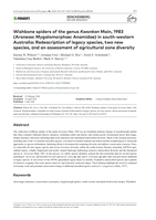 Wishbone spiders of the genus Kwonkan Main, 1983 (Araneae: Mygalomorphae: Anamidae) in south-western Australia: Redescription of legacy species, two new species, and an assessment of agricultural zone diversity
